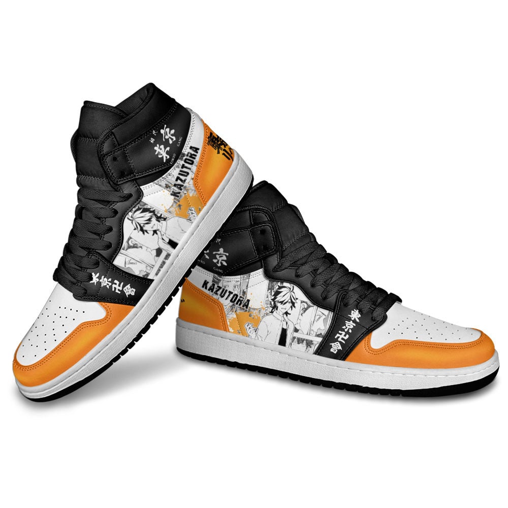 Kazutora Hanemiya JD1s Sneakers Tokyo Revengers Manga Anime Shoes, Air Jordan Hightop