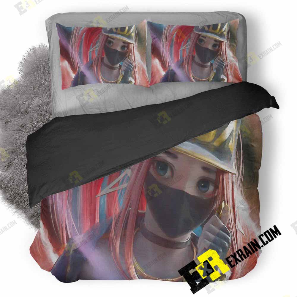 Kda Akali League Of Legends Fantasy Art T8 3D Customized Duvet Cover Bedding Set