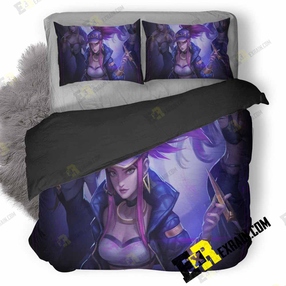 Kda Akali League Of Legends H7 3D Customized Duvet Cover Bedding Set
