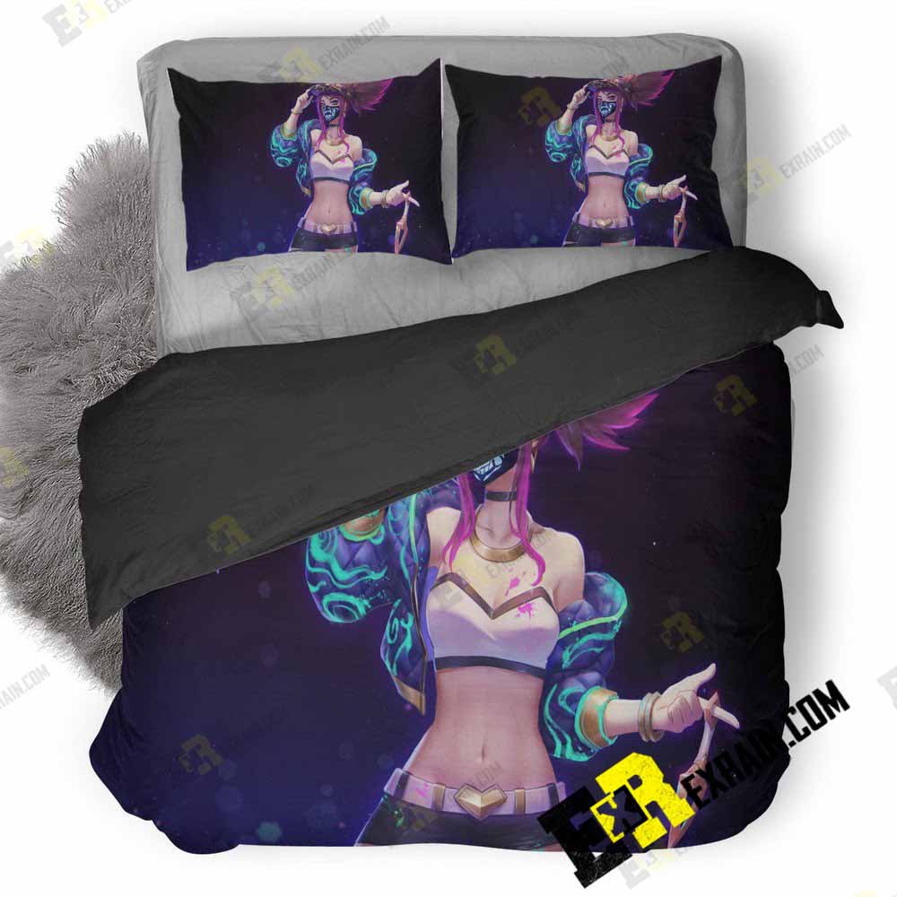 Kda Kali Mask League Of Legends Za 3D Customized Duvet Cover Bedding Set