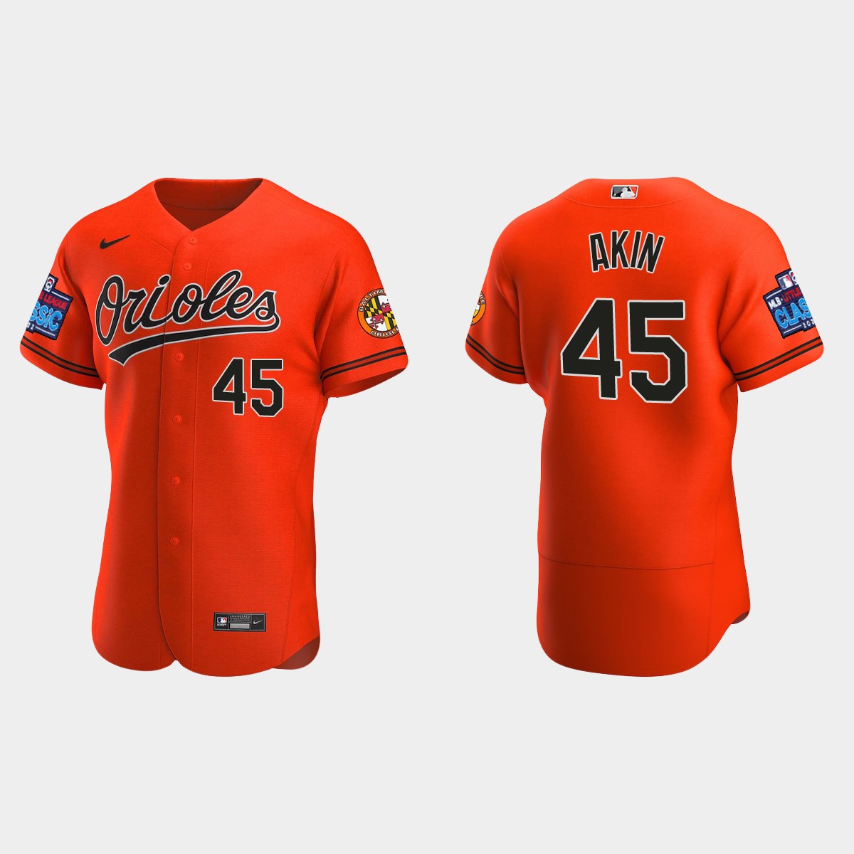 Keegan Akin Baltimore Orioles 2022 Little League Classic Jersey - Orange