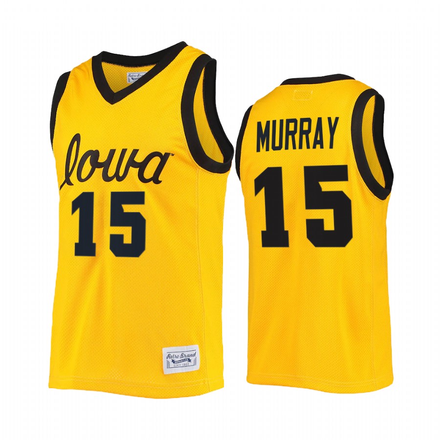 Keegan Murray Iowa Hawkeyes Gold Jersey 2022 Commemorative Classic College