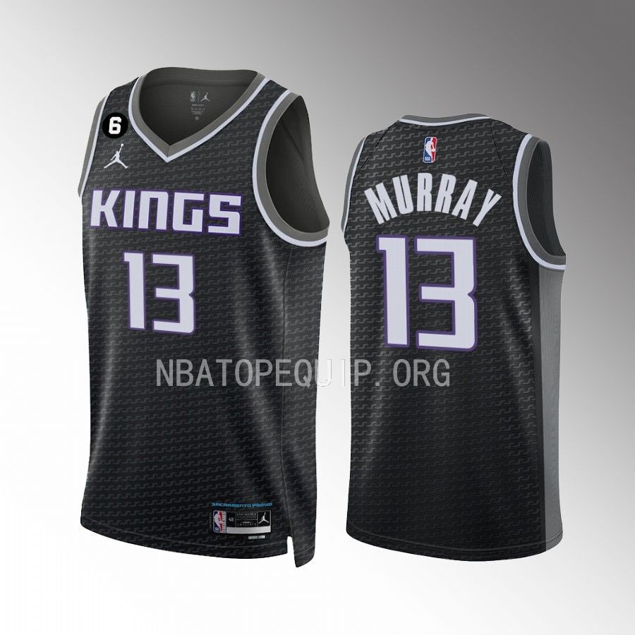 Keegan Murray Sacramento Kings #13 Black Jersey 2022-23 Statement Edition Swingman
