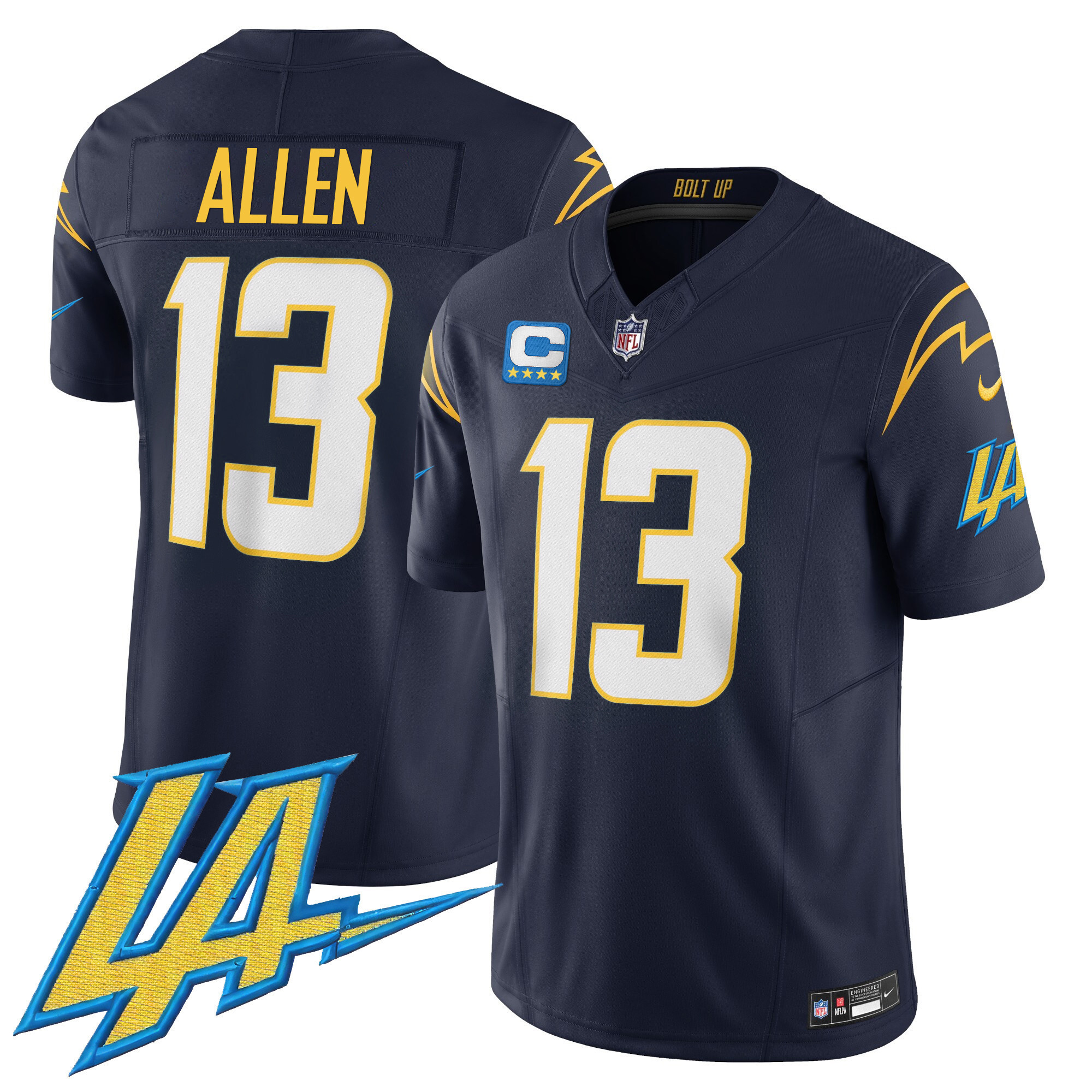 Keenan Allen Men's Los Angeles Chargers Vapor Limited V2 Navy Jersey - All Stitched