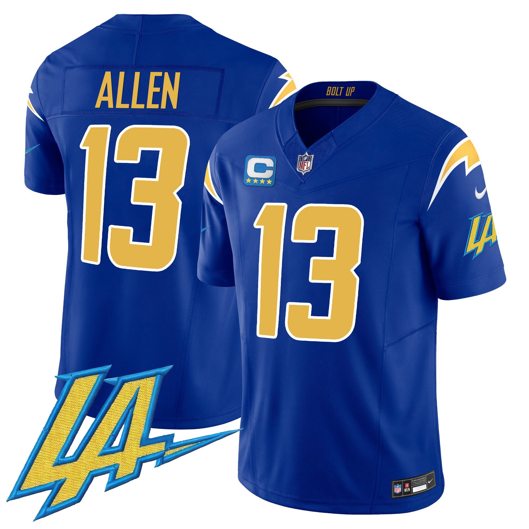 Keenan Allen Men's Los Angeles Chargers Vapor Limited V2 Royal Jersey - All Stitched