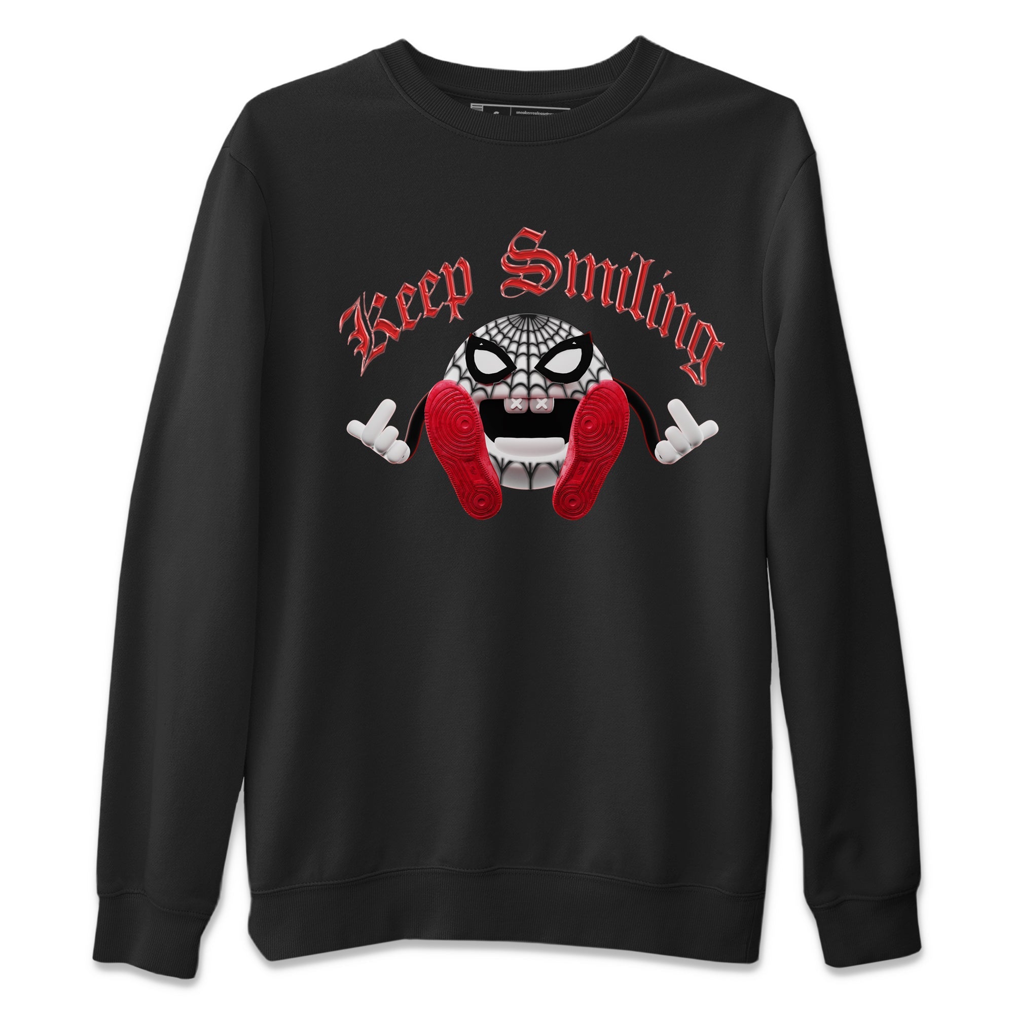 Keep Smiling Unisex Sweater – Air Jordan 1 Spider Man, Sneakers Matching Sweater