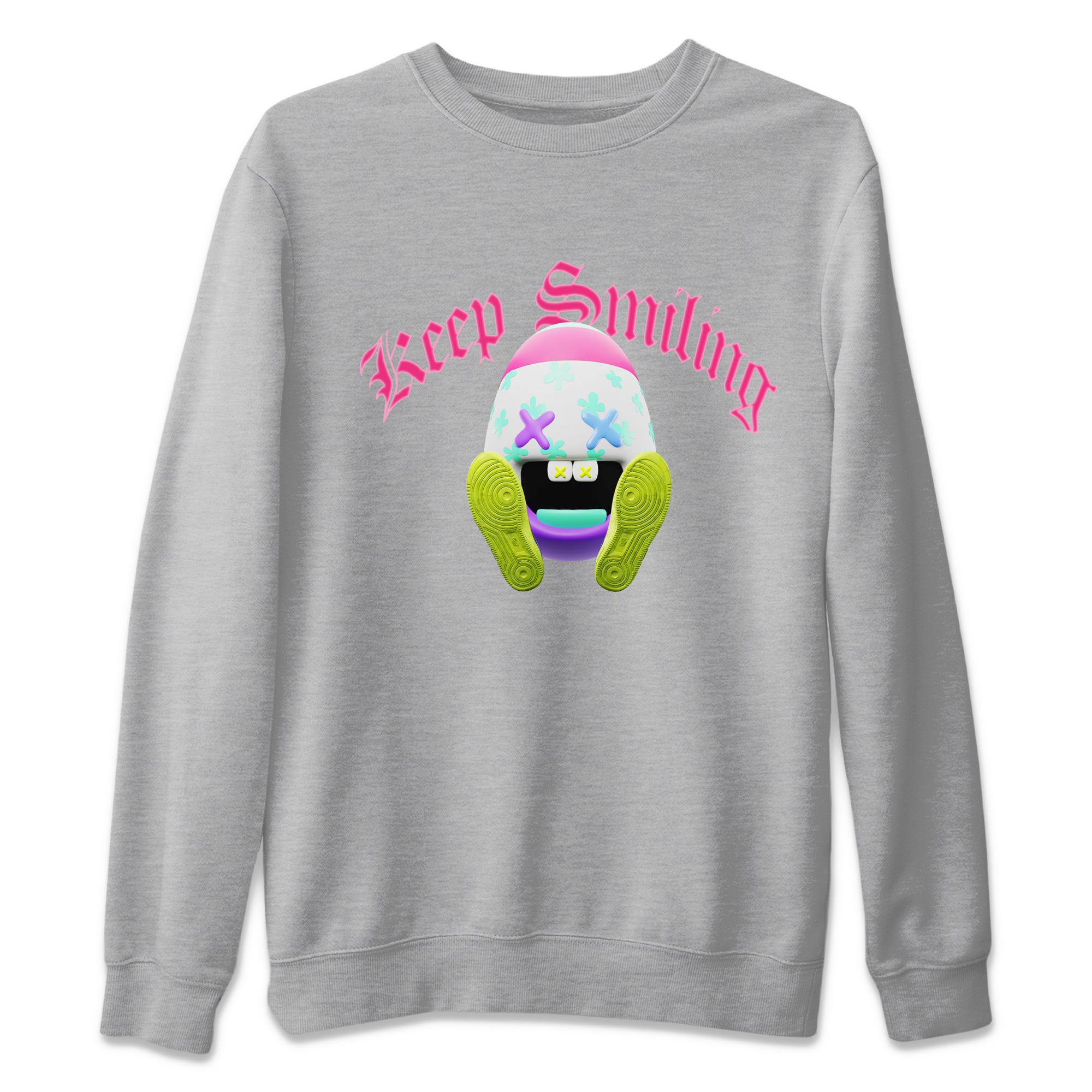 Keep Smiling Unisex Sweater – Dunk Easter Candy, Sneakers Matching Sweater