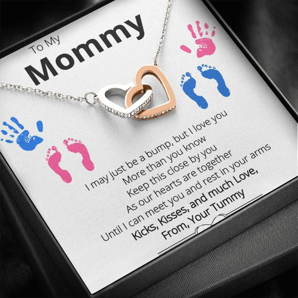 Keep This Close By You Interlocking Hearts Necklace For Mommy
