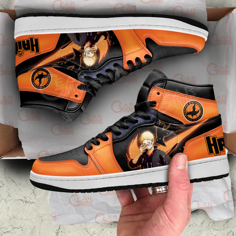 Kei Tsukishima JD1s Sneakers Haikyuu Anime Shoes, Air Jordan Hightop