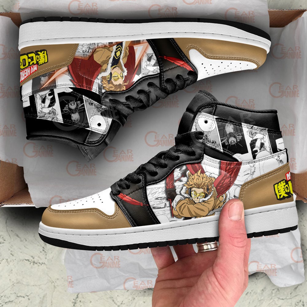 Keigo Takami Hawks JD1s Sneakers BNHA Manga Anime, Air Jordan Hightop
