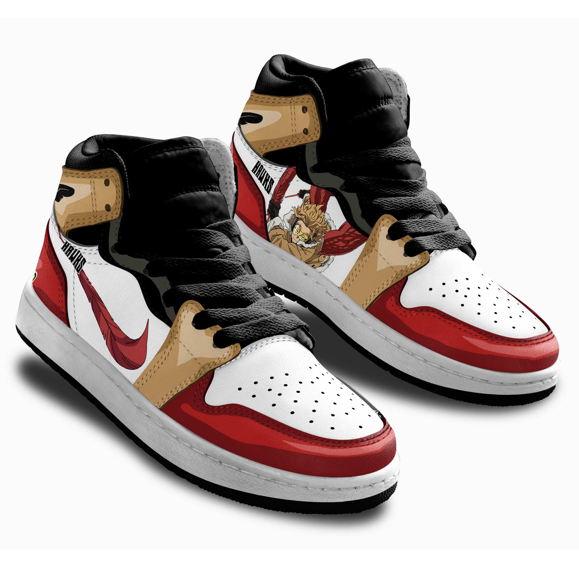 Keigo Takami Hawks Kids Sneakers Custom My Hero Academia Anime Shoes For Kids