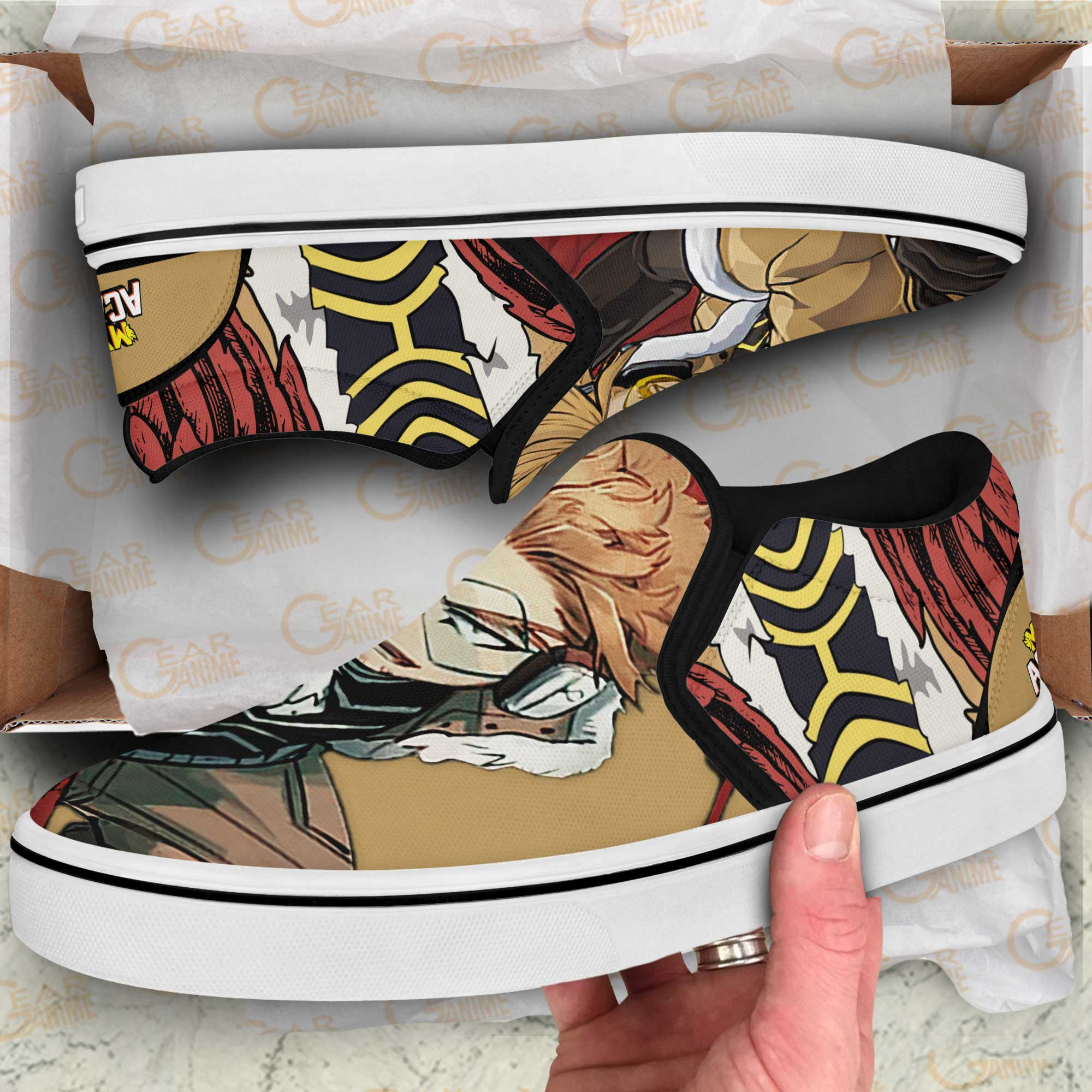 Keigo Takami Hawks Slip-On Shoes Canvas My Hero Academia Custom Anime Shoes