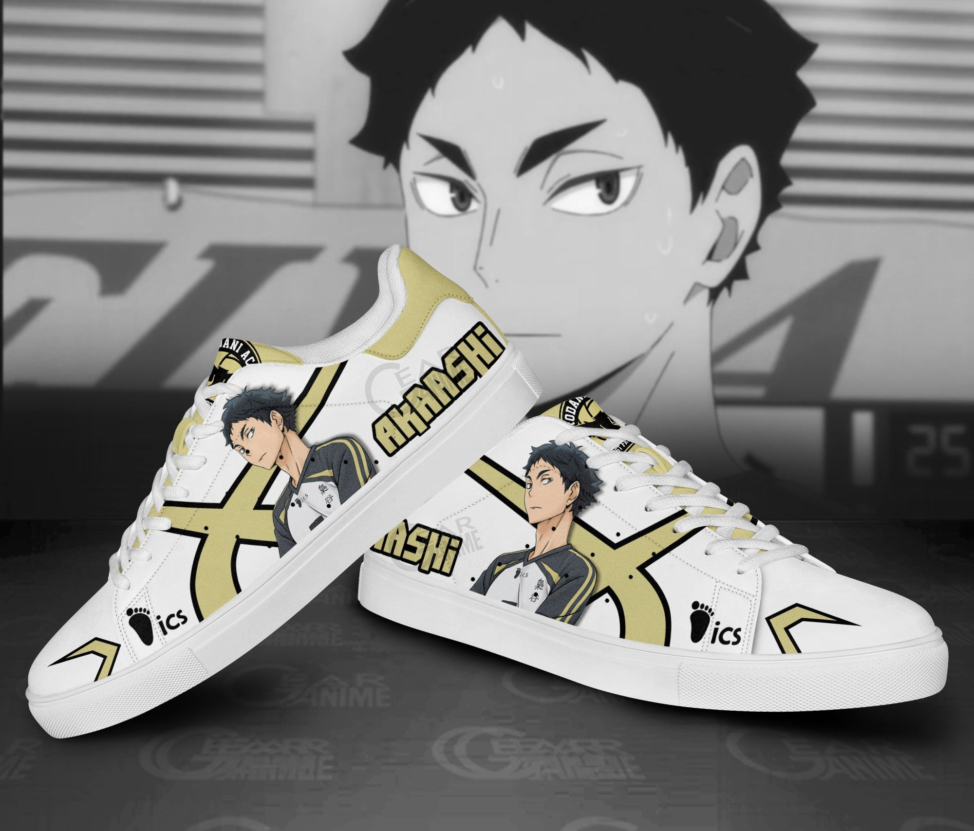Keiji Akaashi Skate Shoes Custom Haikyuu Anime Shoes