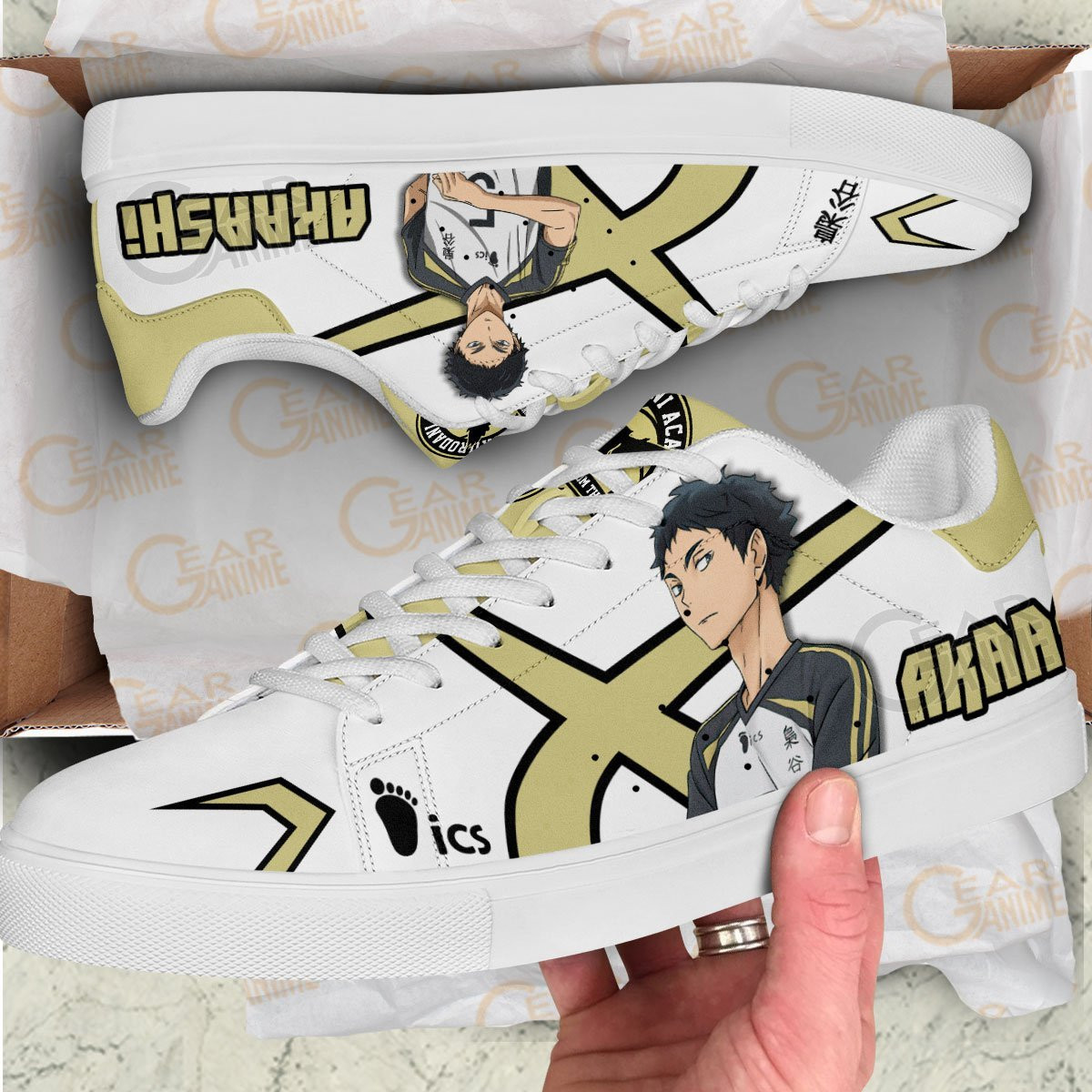 Keiji Akaashi Skate Shoes Custom Haikyuu Anime Shoes