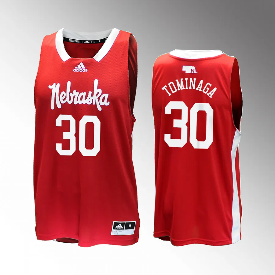 Keisei Tominaga Nebraska Huskers College Men's Red Throwback Jersey