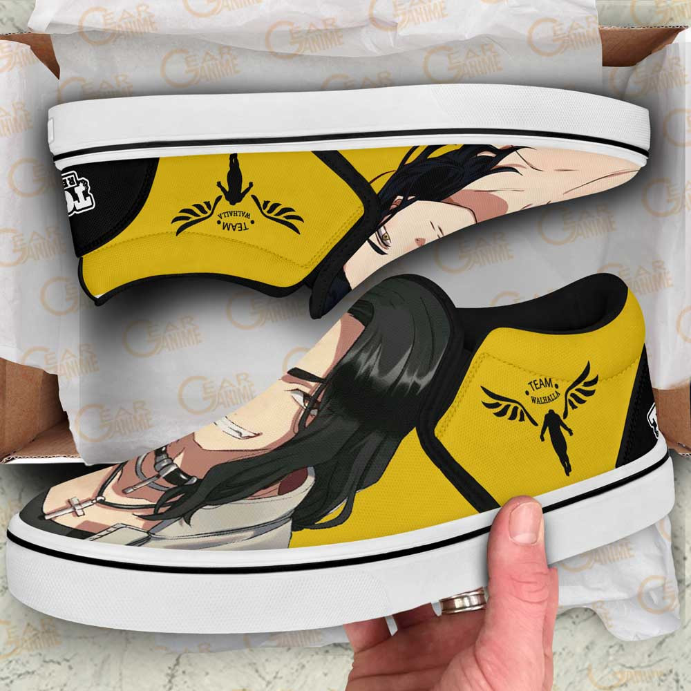 Keisuke Baji Slip-On Shoes Canvas Custom Anime Tokyo Revengers Shoes