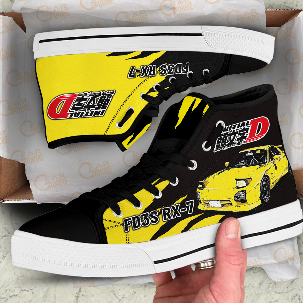 Keisuke Takahashi High Top Shoes Initial D Custom Anime Sneakers