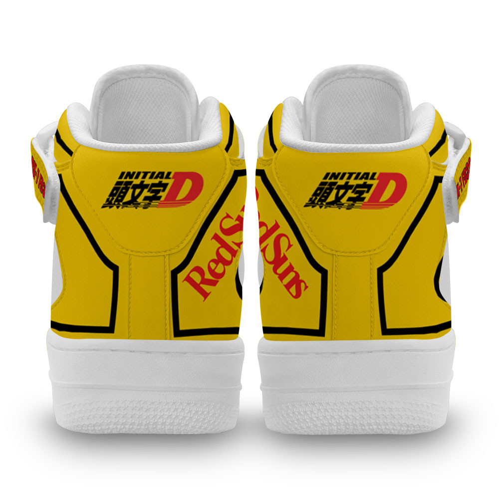 Keisuke Takahashi RX-7 Car Sneakers Air Mid Custom Initial D Anime Shoes