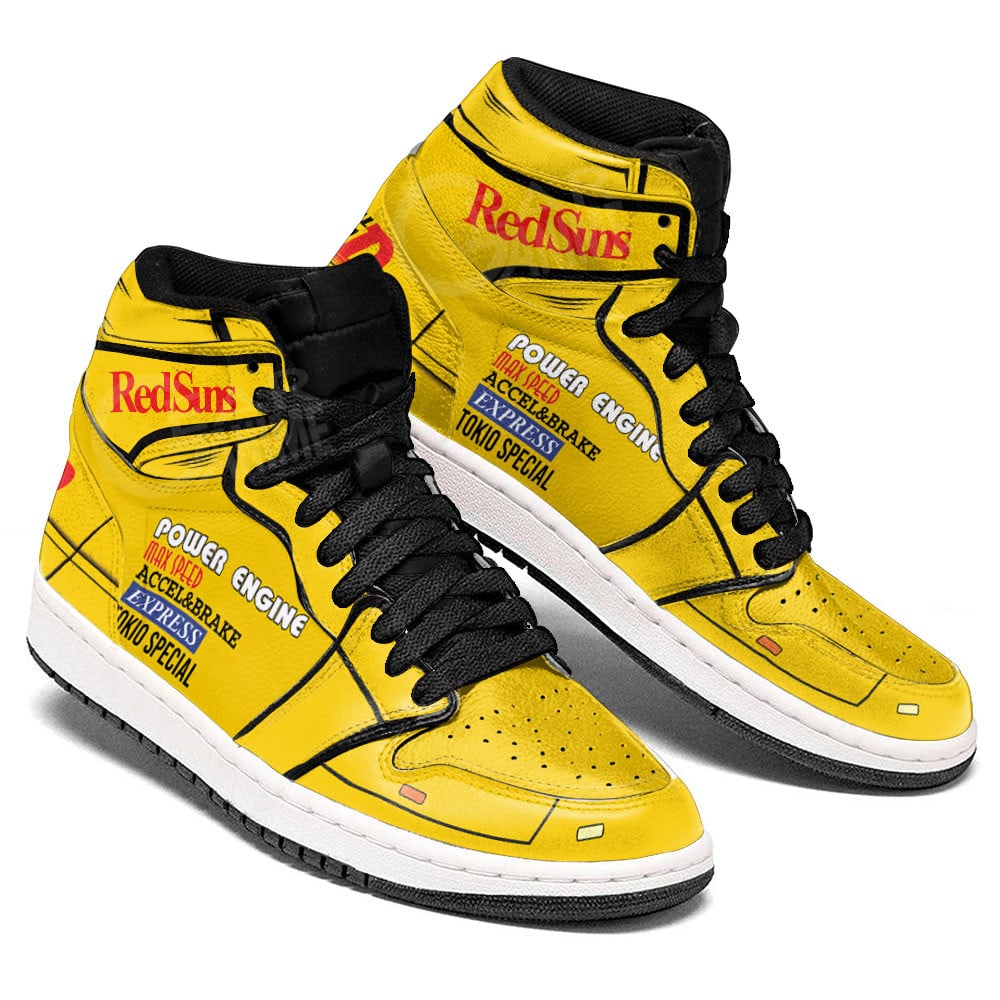 Keisuke Takahashi RX-7 JD1s Sneakers Initial D Anime Shoes, Air Jordan Hightop