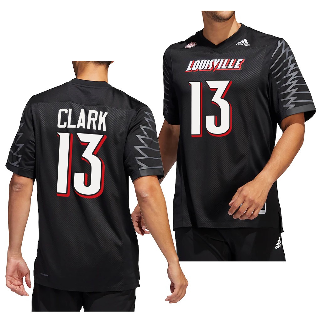 Kei'Trel Clark Louisville Cardinals #13 Black Jersey 2022-23 Premier Men's Uniform
