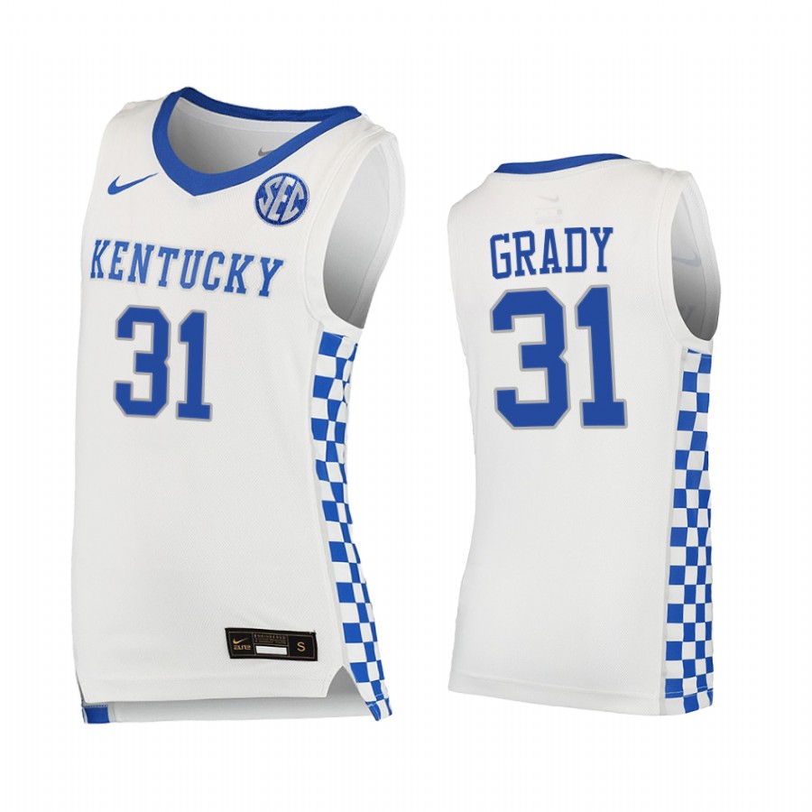 Kellan Grady Kentucky Wildcats White Jersey 2021-22 College