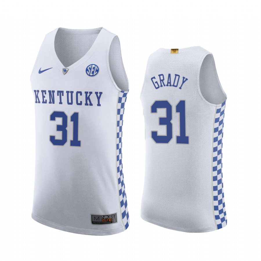 Kellan Grady Kentucky Wildcats White Jersey College 2021 Trade
