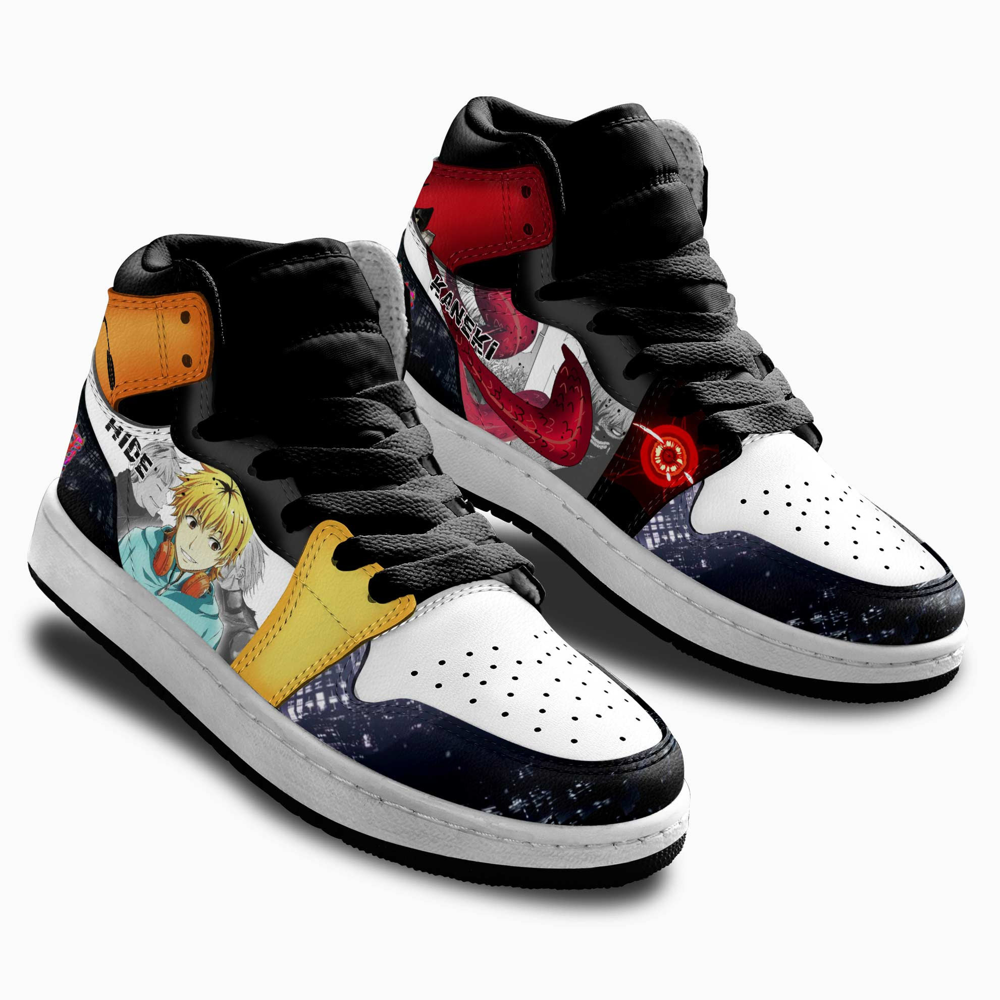 Ken Kaneki and Hideyoshi Nagachika Kids Sneakers Tokyo Ghoul Anime Shoes For Kids