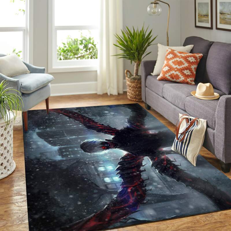 Ken Kaneki De Tokyo Ghoul Carpet Floor Area Rectangle Rug