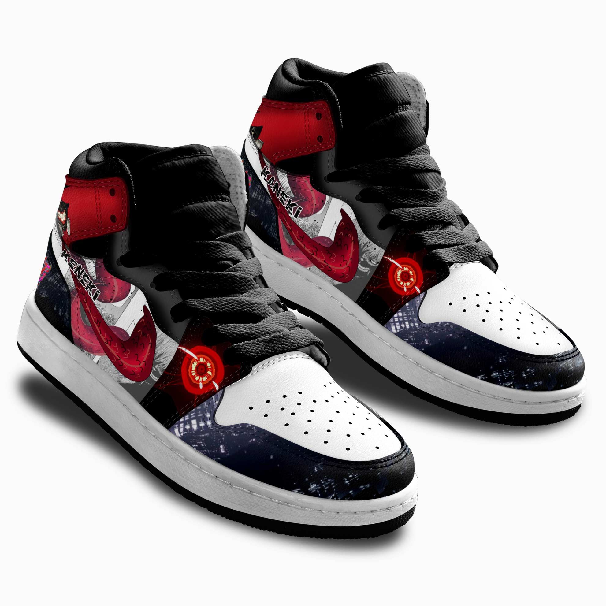 Ken Kaneki Kids Sneakers Custom Tokyo Ghoul Anime Shoes For Kids