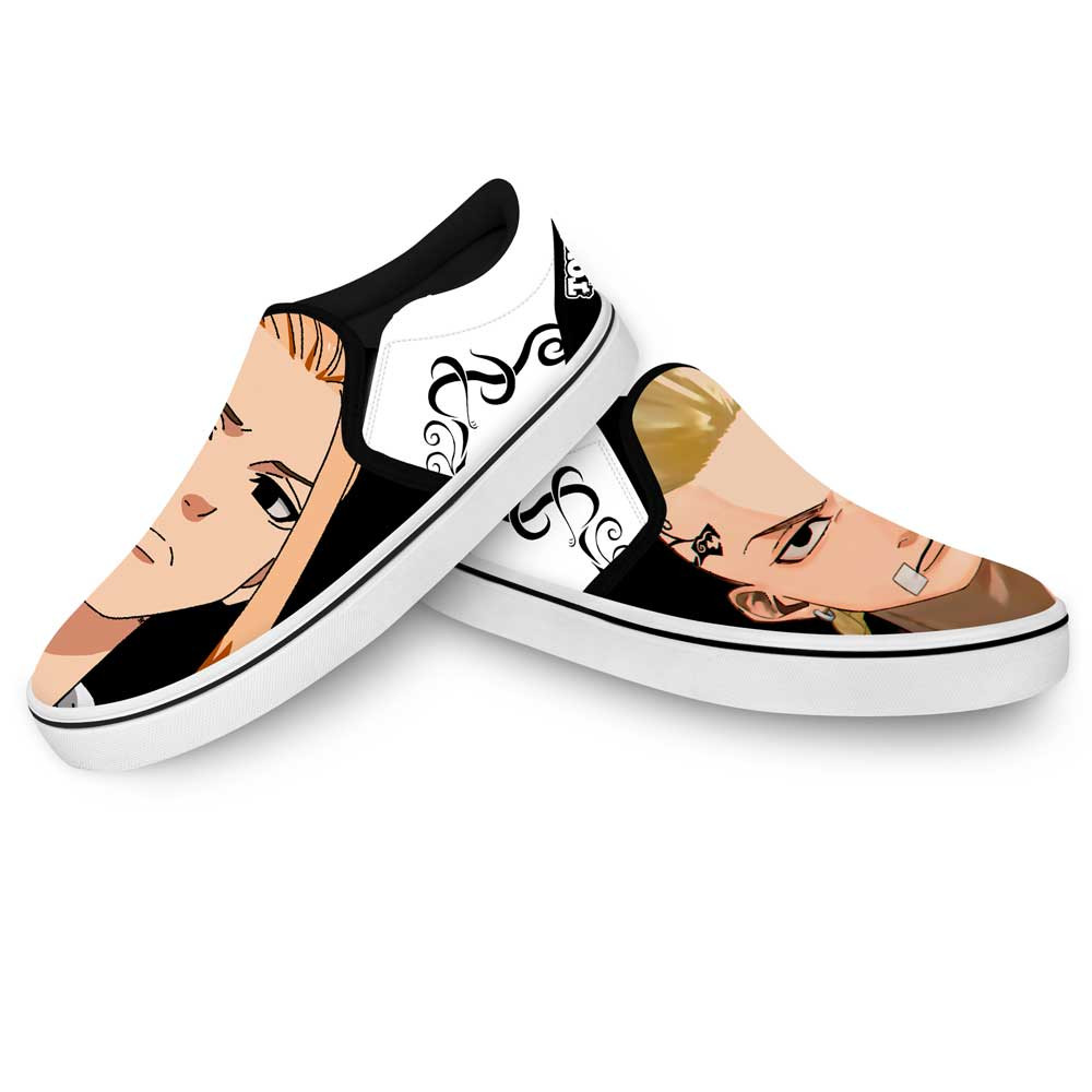 Ken Ryuguji Slip-On Shoes Canvas Custom Anime Tokyo Revengers Shoes