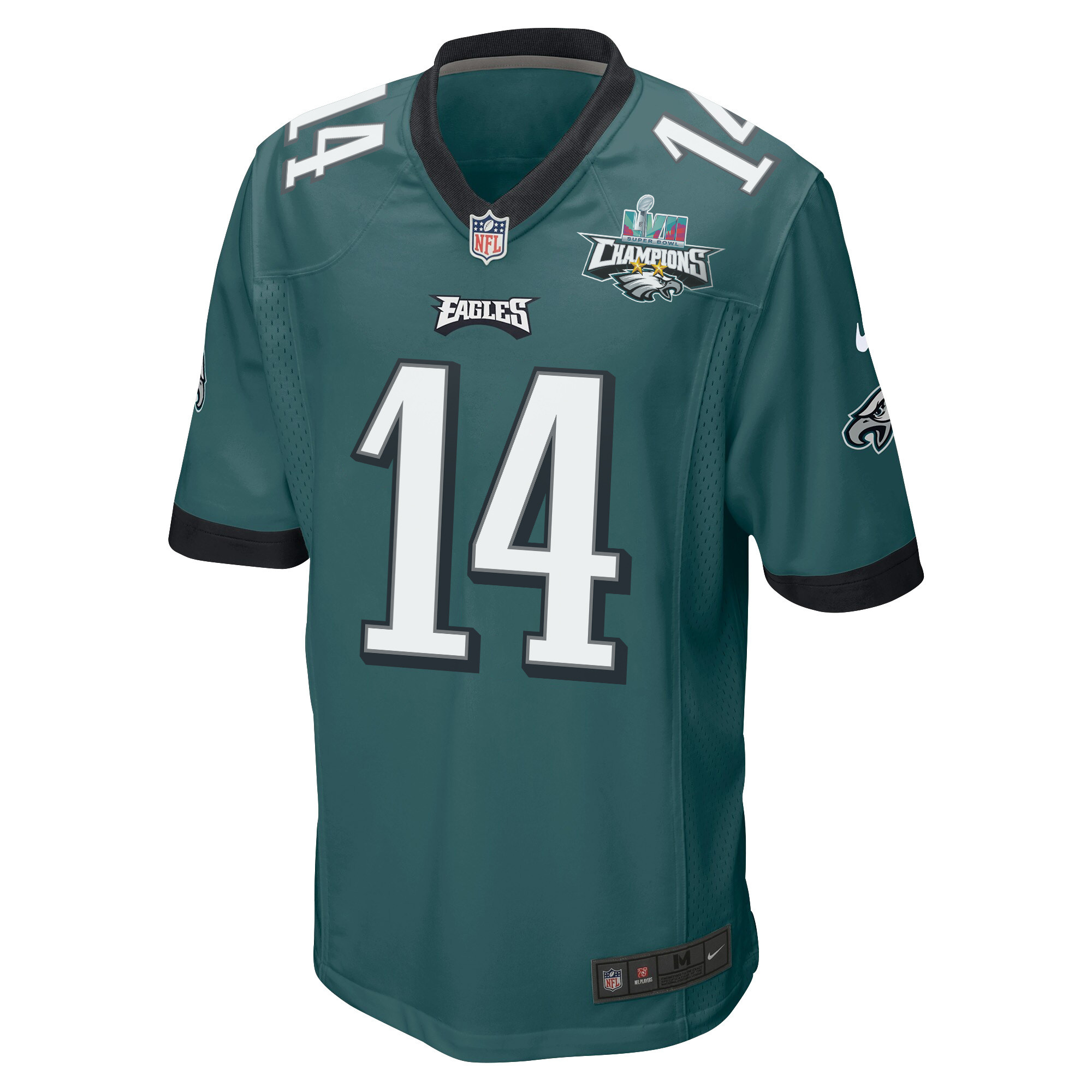 Kenneth Gainwell 14 Philadelphia Eagles Super Bowl LVII Champions 2 Stars Men Game Stitched Jersey – Midnight Green