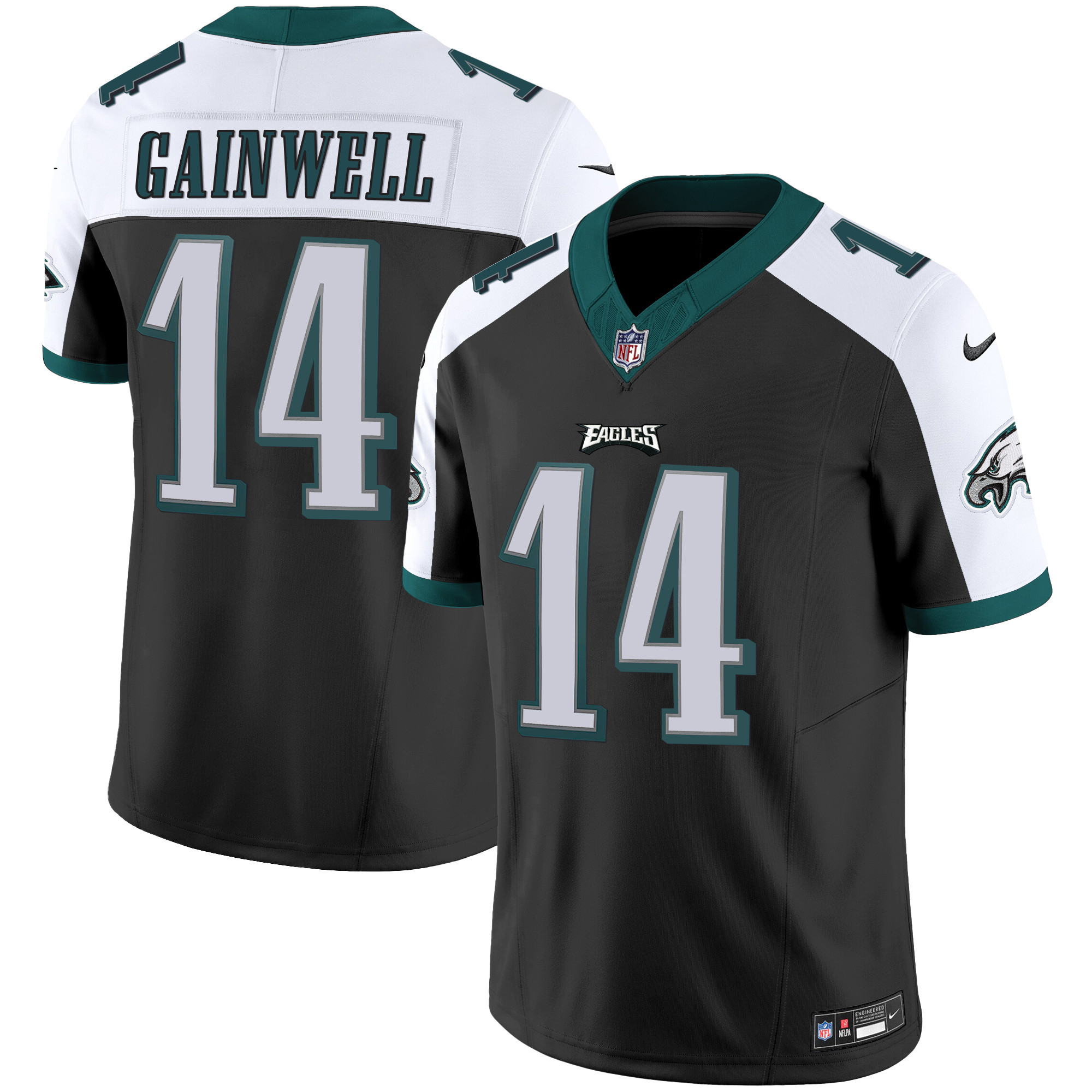 Kenneth Gainwell Men's Philadelphia Eagles Vapor Limited Black Alternate Jersey - All Stitched