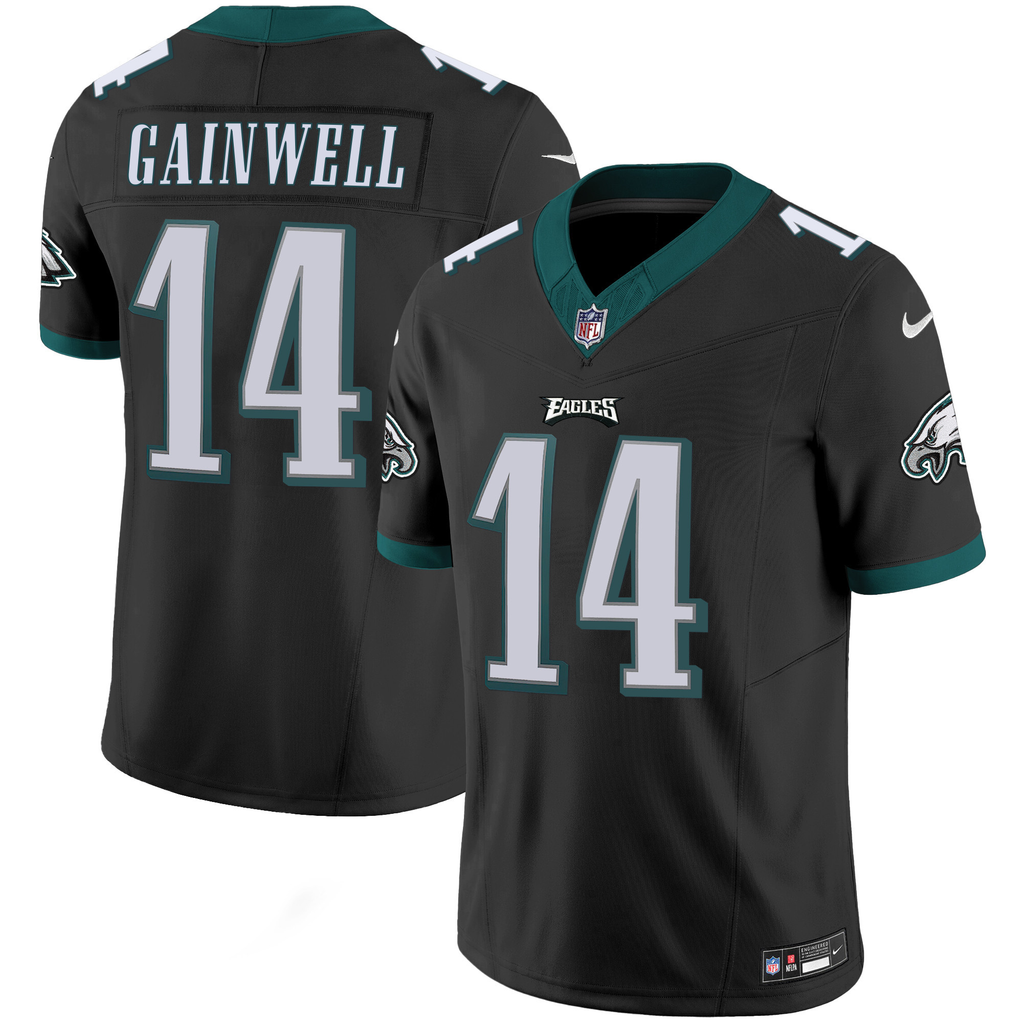 Kenneth Gainwell Men's Philadelphia Eagles Vapor Limited Black Jersey - All Stitched