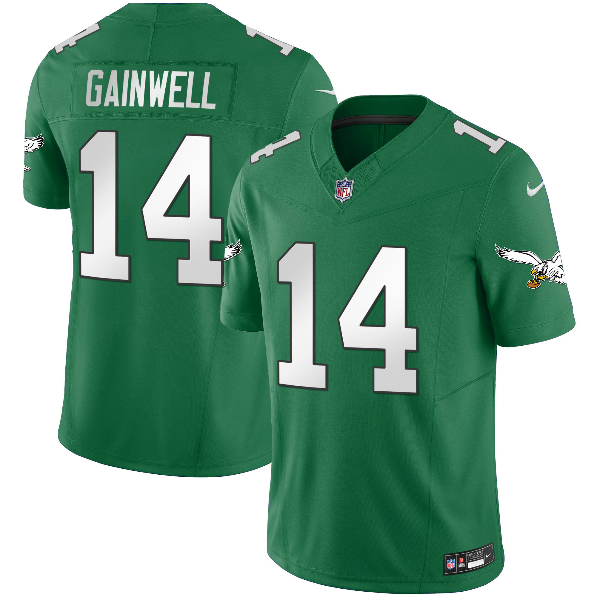 Kenneth Gainwell Men's Philadelphia Eagles Vapor Limited Kelly Green Jersey - All Stitched