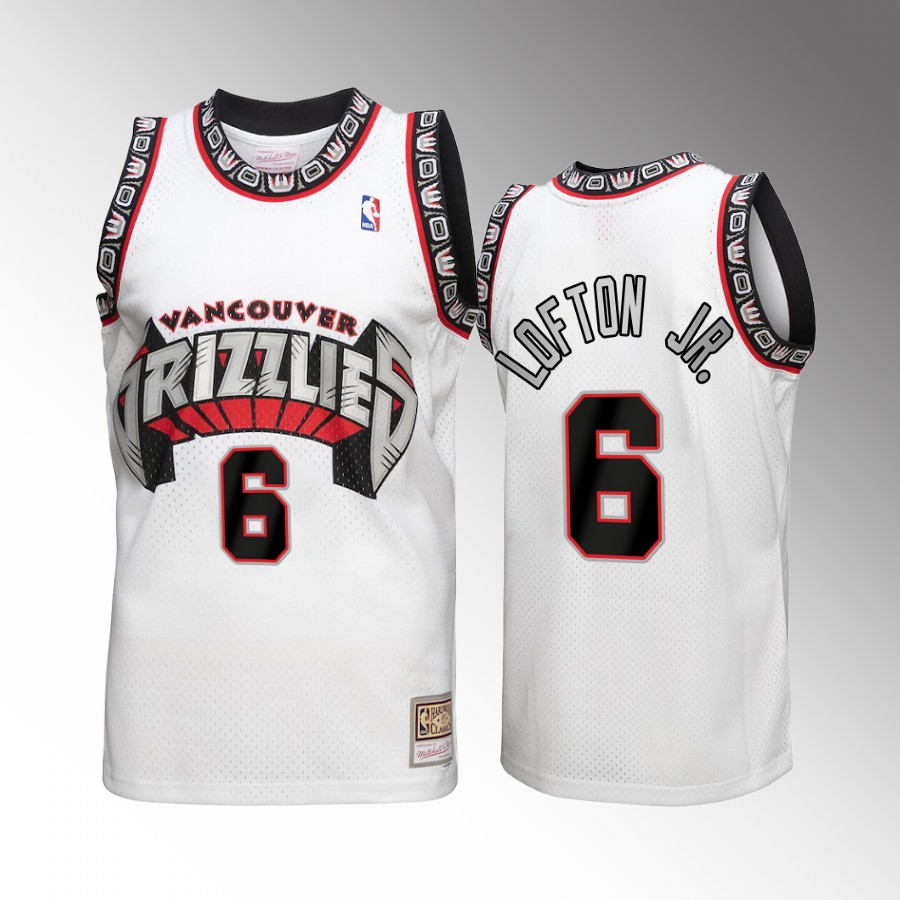 Kenneth Lofton Jr. #6 Vancouver Grizzlies Reload 3.0 White Mitchell Ness Jersey