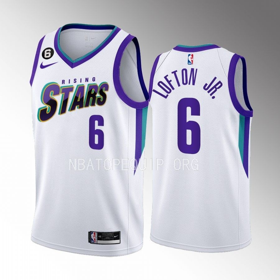 Kenneth Lofton Jr. 2023 NBA Rising Stars White Jersey Memphis Grizzlies #6