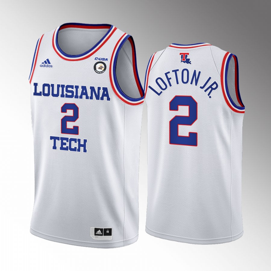 Kenneth Lofton Jr. Louisiana Tech Bulldogs White Jersey College 2022 NBA Draft