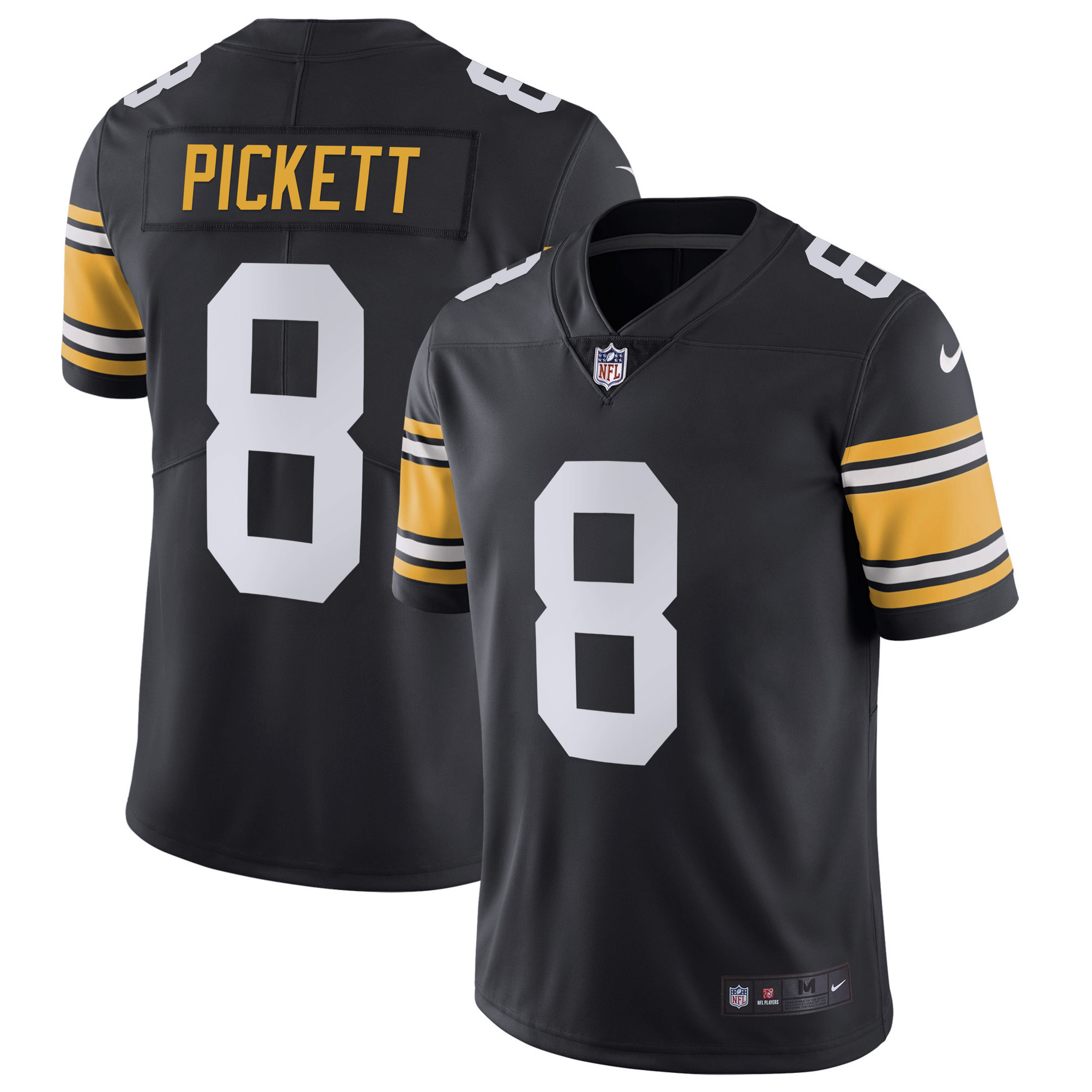 Kenny Pickett Men's Pittsburgh Steelers Alternate Vapor Untouchable Limited - Black Jersey - All Stitched