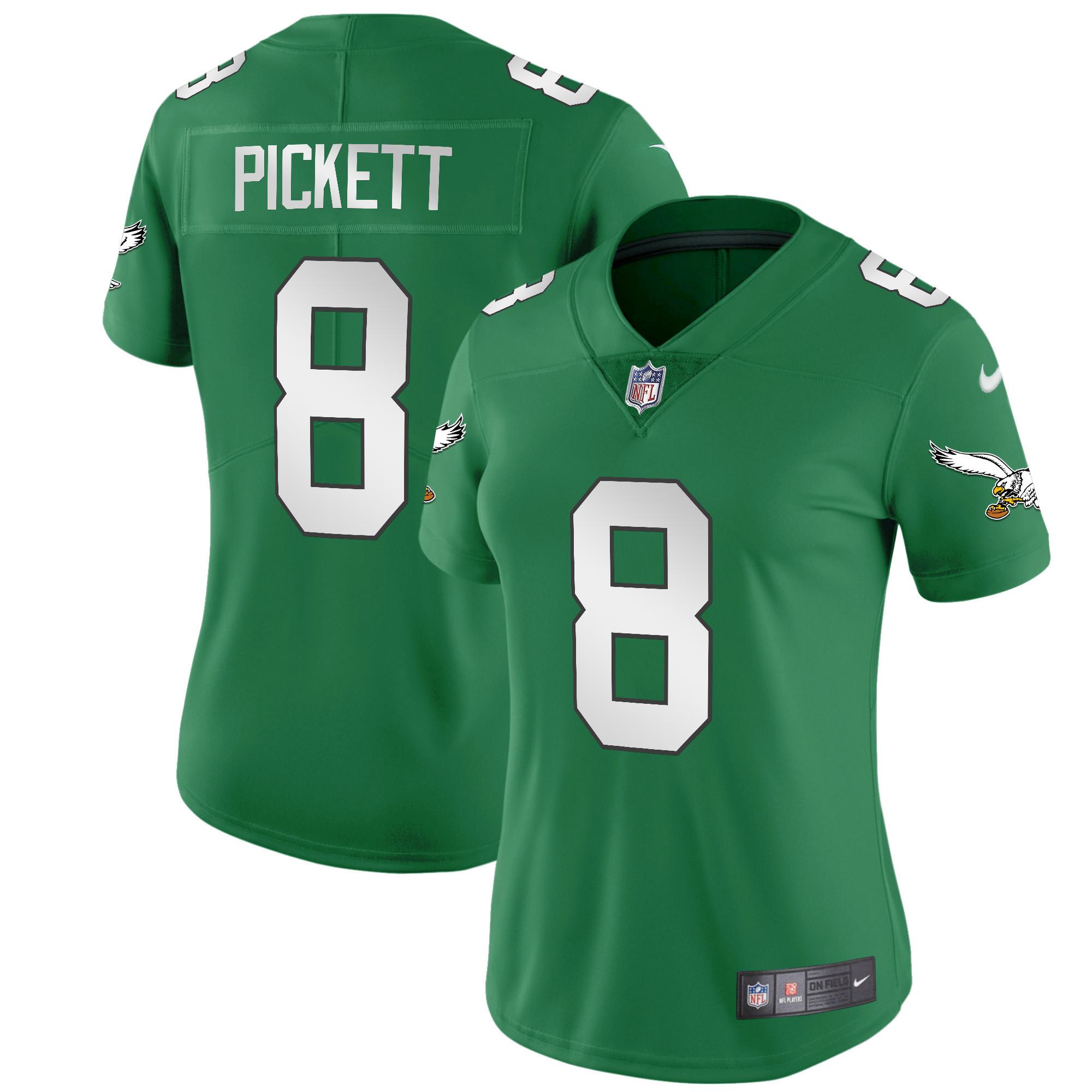 Kenny Pickett Women's Philadelphia Eagles Kelly Green Vapor Limited V2 Jersey - All Stitched