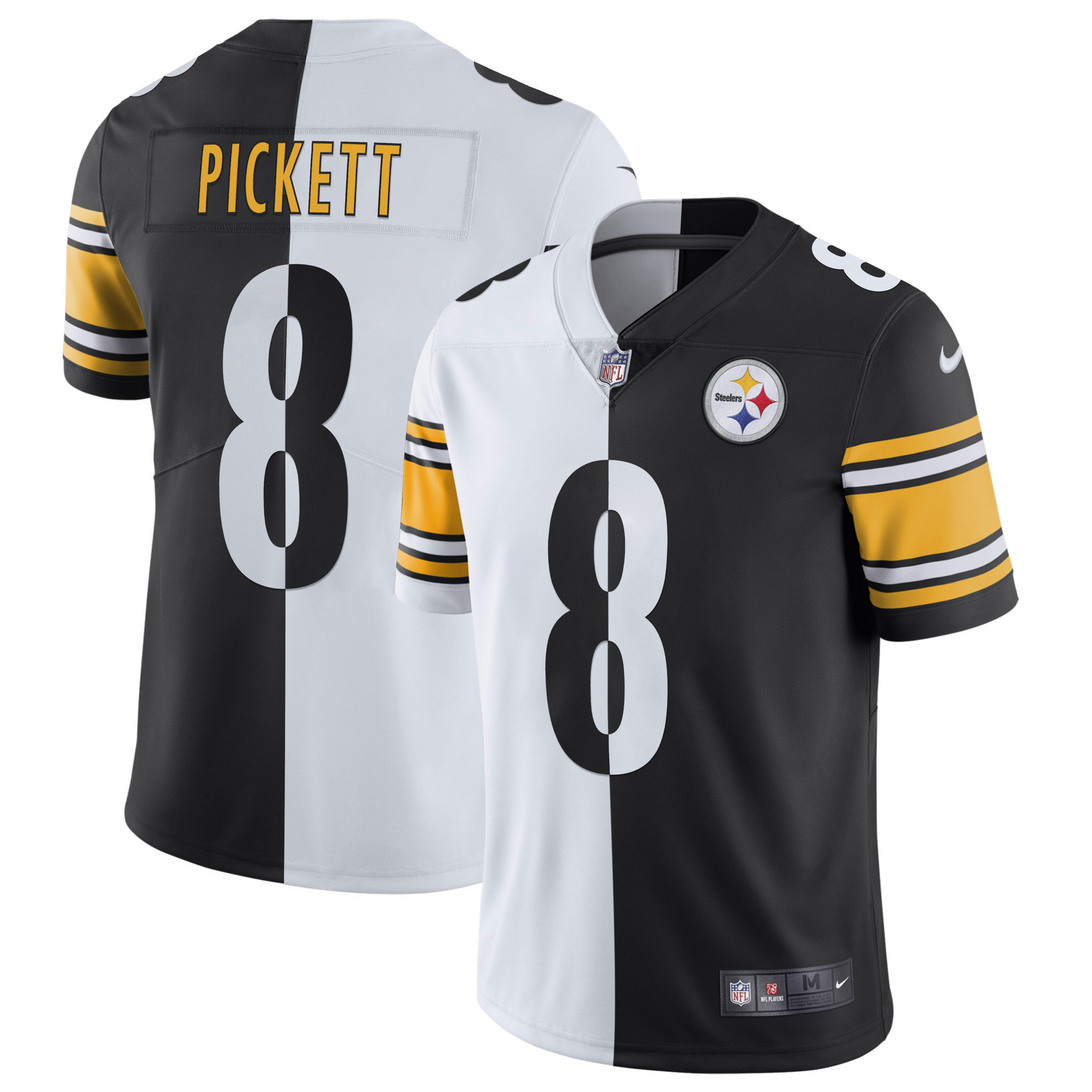 Kenny Pickett Youth's Pittsburgh Steelers Gold & Split Jersey - All Stitched