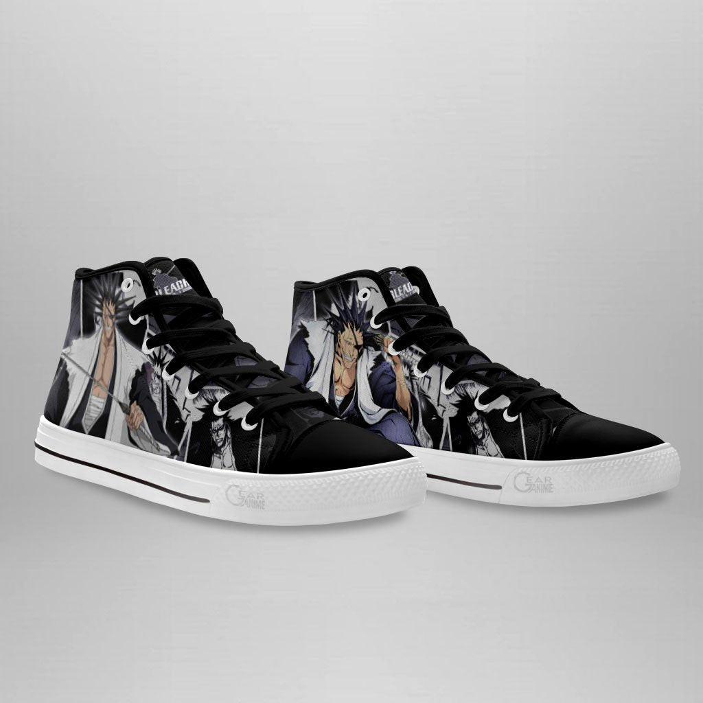 Kenpachi Zaraki High Top Shoes Custom Bleach Anime Sneakers
