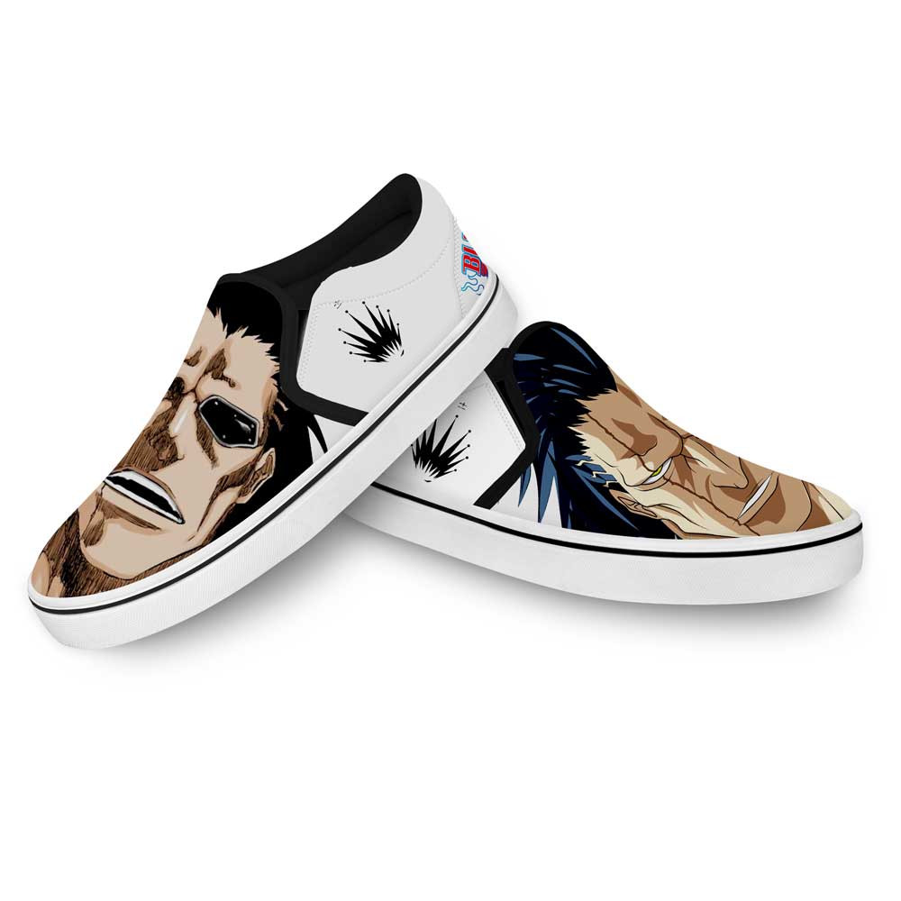 Kenpachi Zaraki Slip-On Shoes Canvas Custom Anime Bleach Shoes