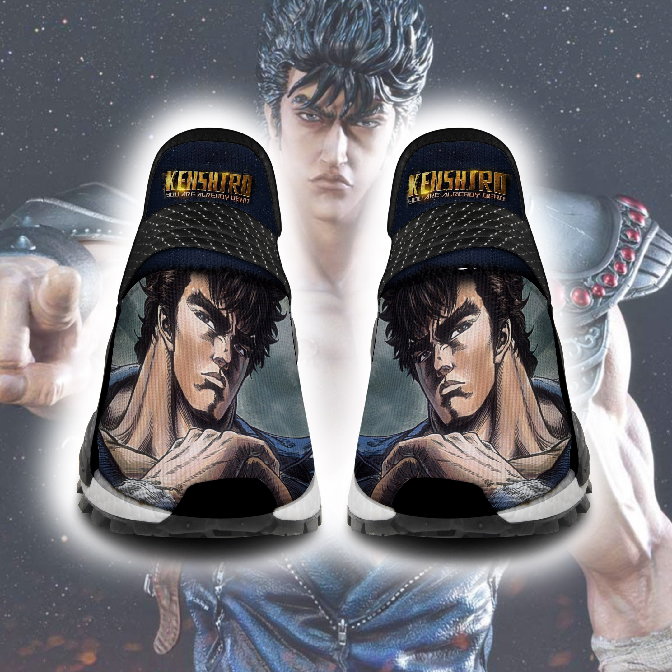 Kenshiro Shoes Sporty Fist of the North Star Anime Sneakers, NMD Shoes