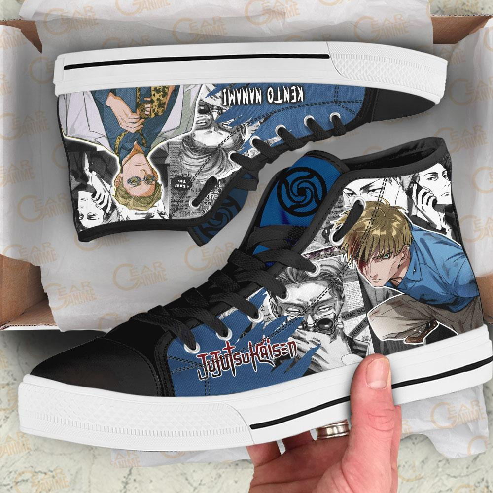 Kento Nanami High Top Shoes Custom Manga Anime Jujutsu Kaisen Sneakers
