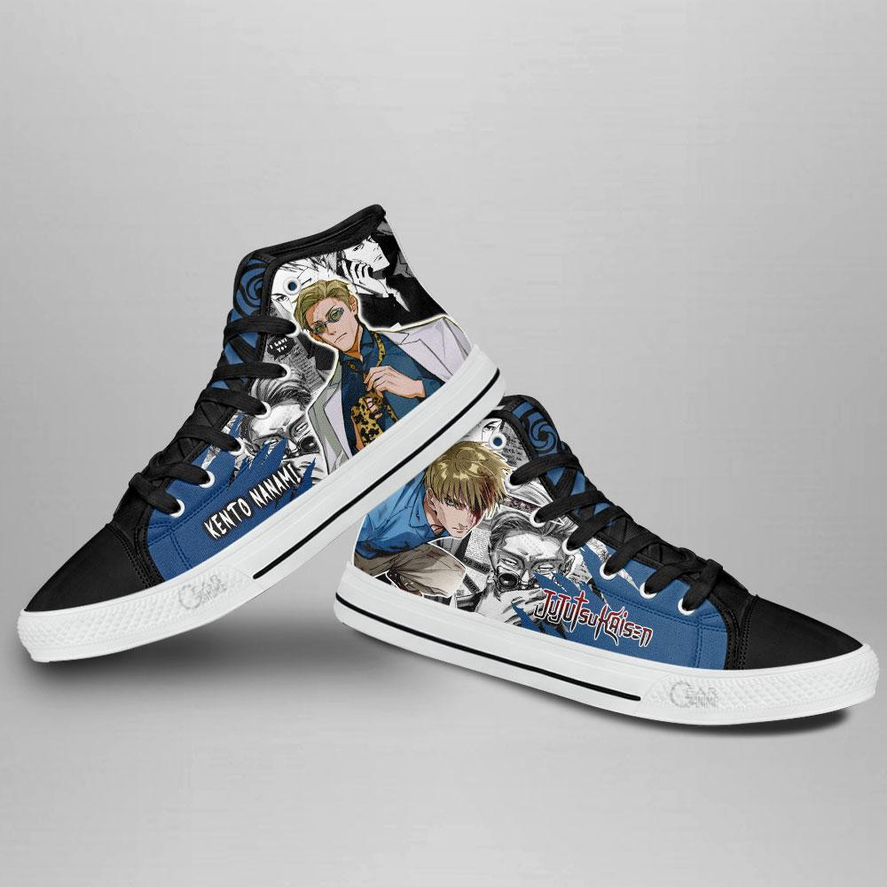 Kento Nanami High Top Shoes Custom Manga Anime Jujutsu Kaisen Sneakers