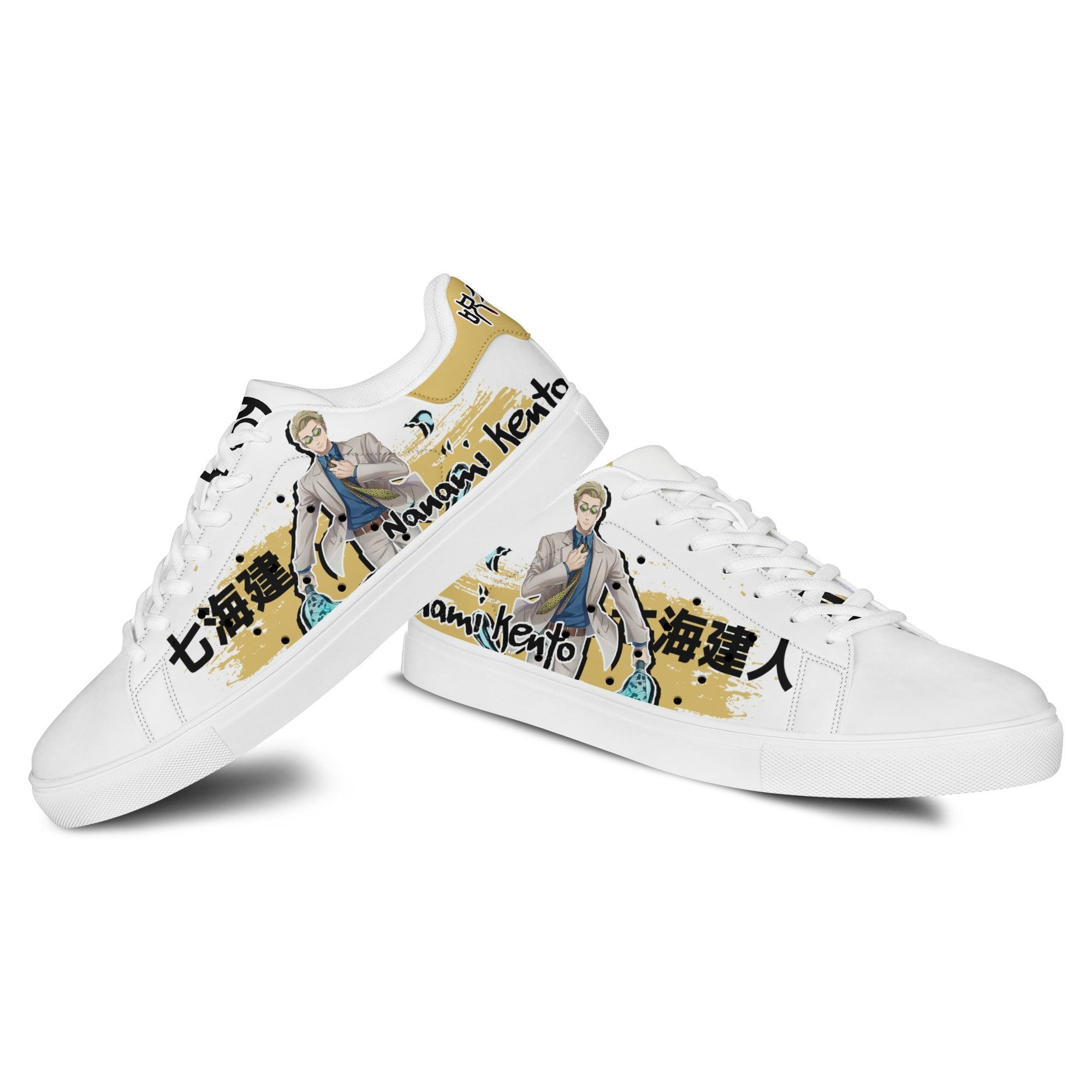 Kento Nanami Skate Sneakers Custom Anime Jujutsu Kaisen Shoes