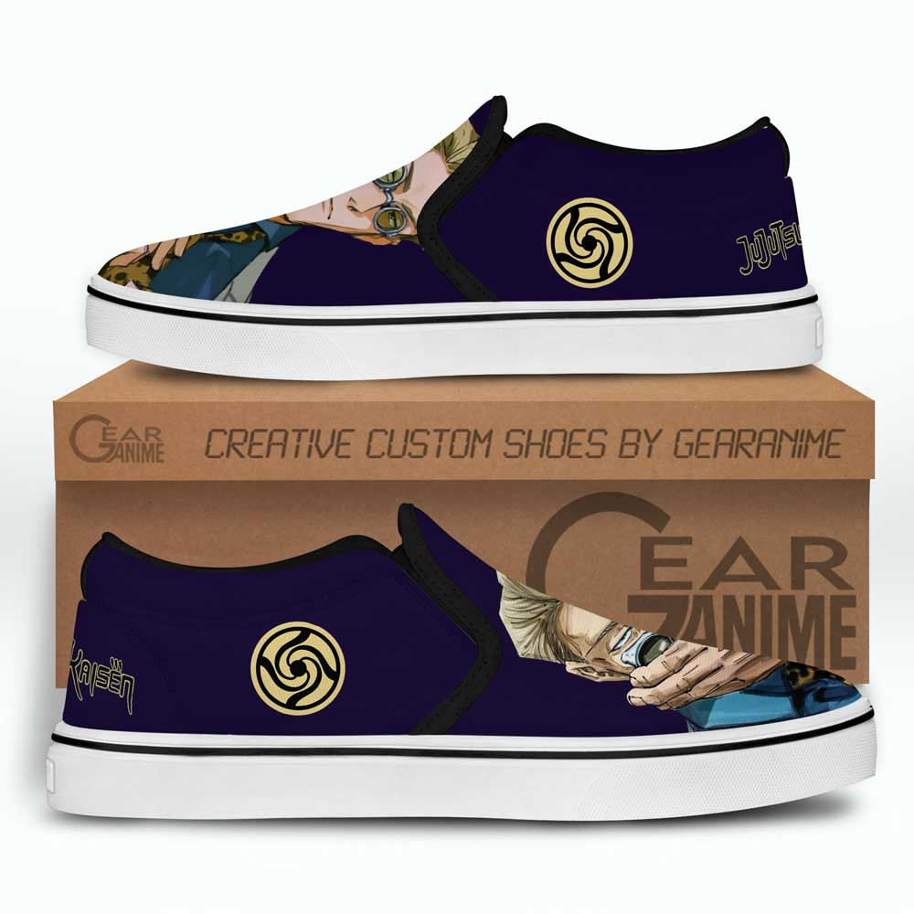 Kento Nanami Slip-On Shoes Canvas Custom Anime Jujutsu Kaisen Shoes