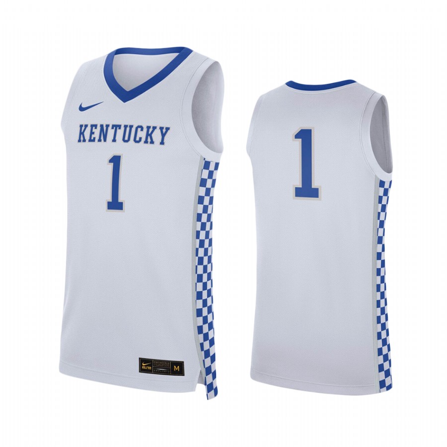Kentucky Wildcats #1 College Jersey - White