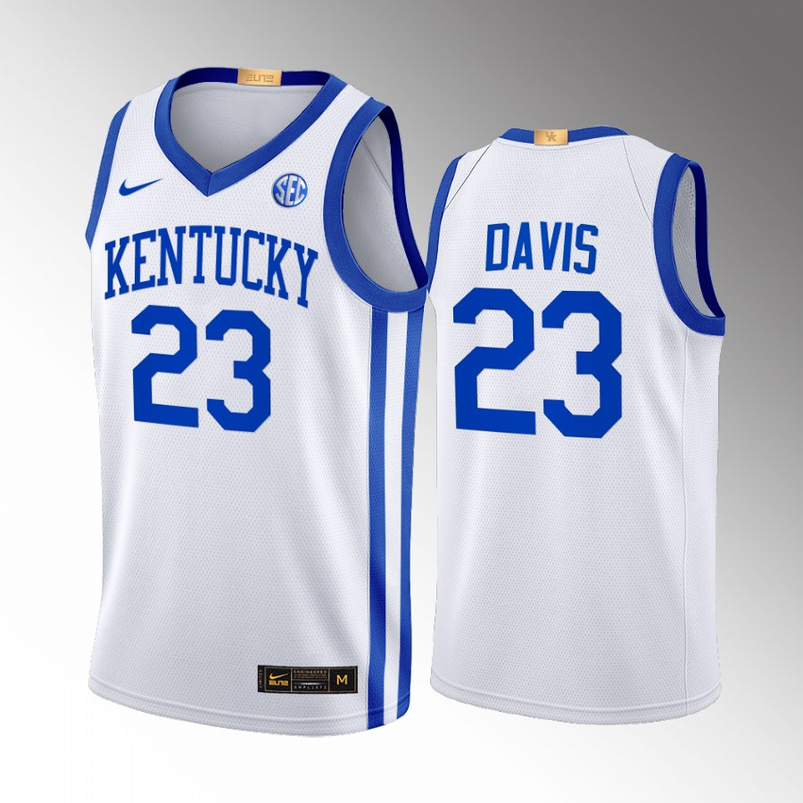 Kentucky Wildcats Anthony Davis Jersey 2022-23 Home White Alumni Uniform