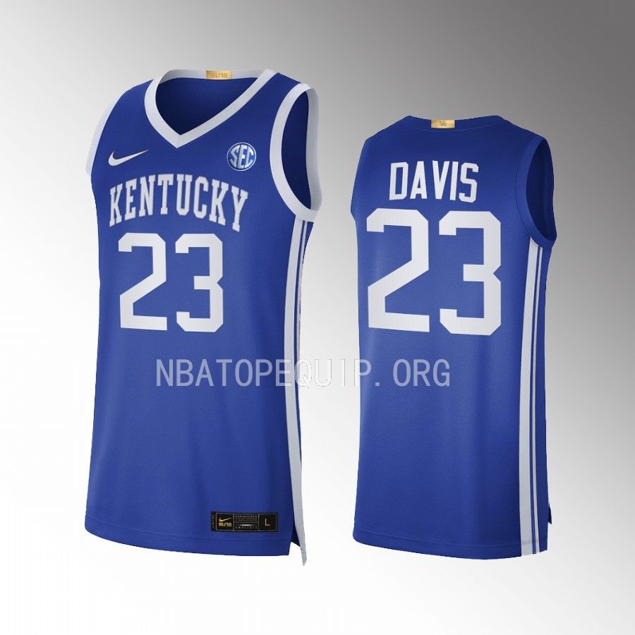 Kentucky Wildcats Anthony Davis Jersey Limited Royal NBA Alumni Uniform